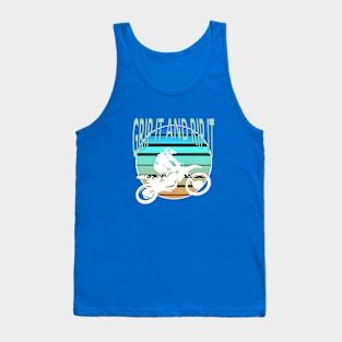 Grip It And Rip It Dirt Bike Retro Freestyle MX Tank Top